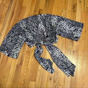 Snakeskin Crop top